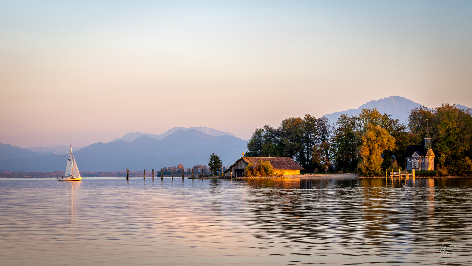 Chiemsee Foto & Bild | landschaft, sonnenuntergänge, berge Bilder auf ...