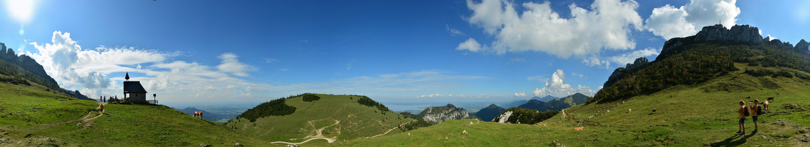 Chiemsee: 360-Grad-Panorama von der Kampenwand