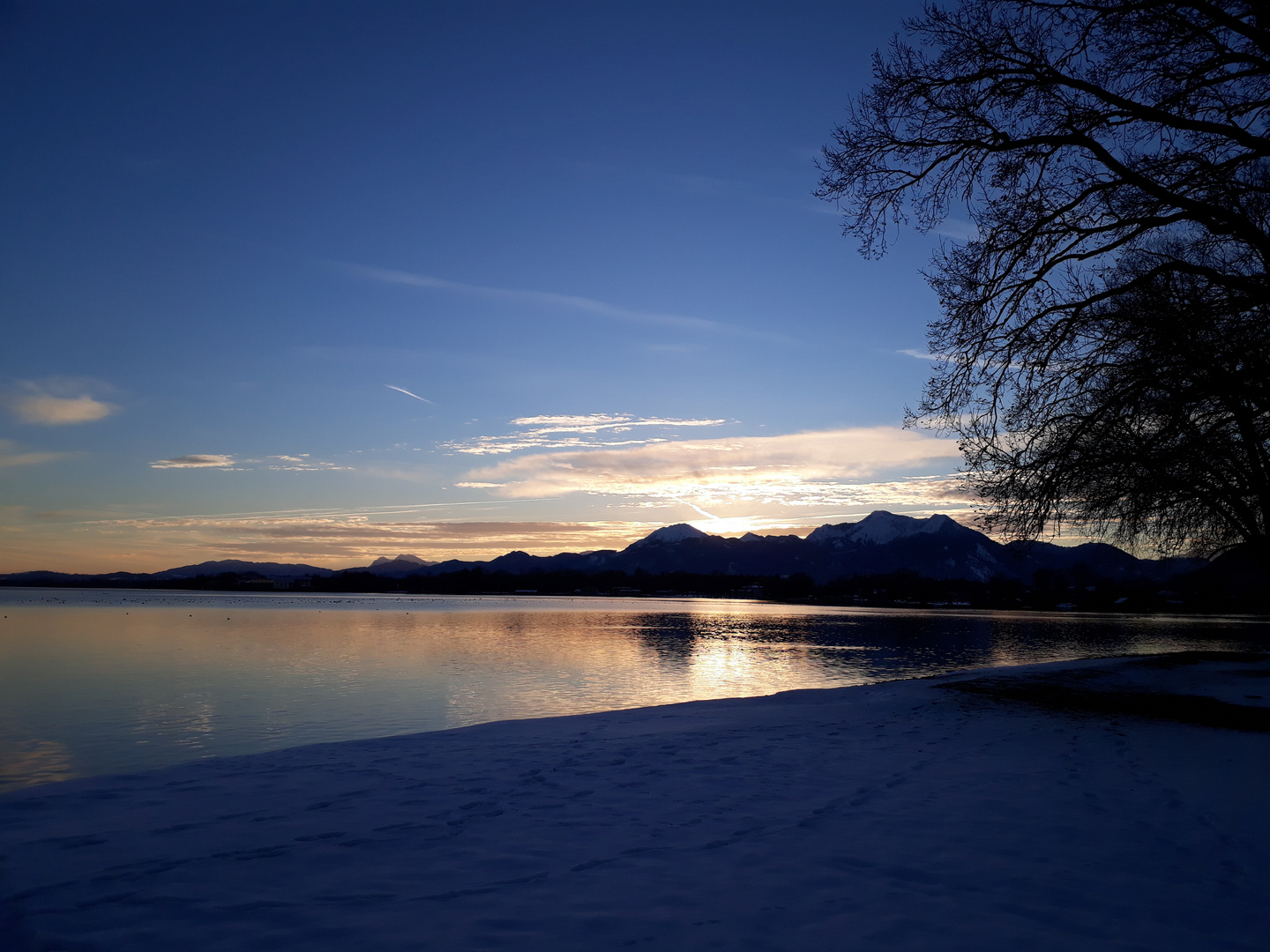 Chiemsee am Abend