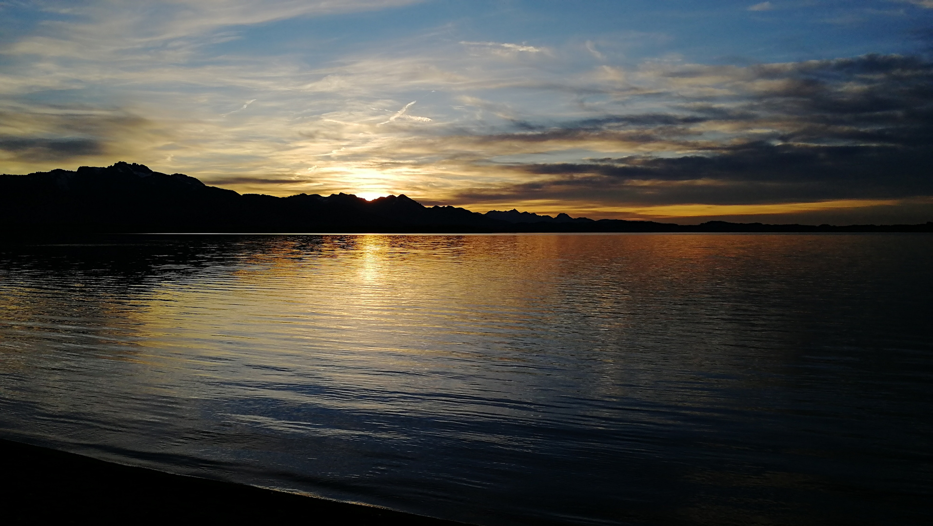 Chiemsee am Abend