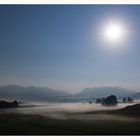 Chiemsee bei Nacht und Nebel