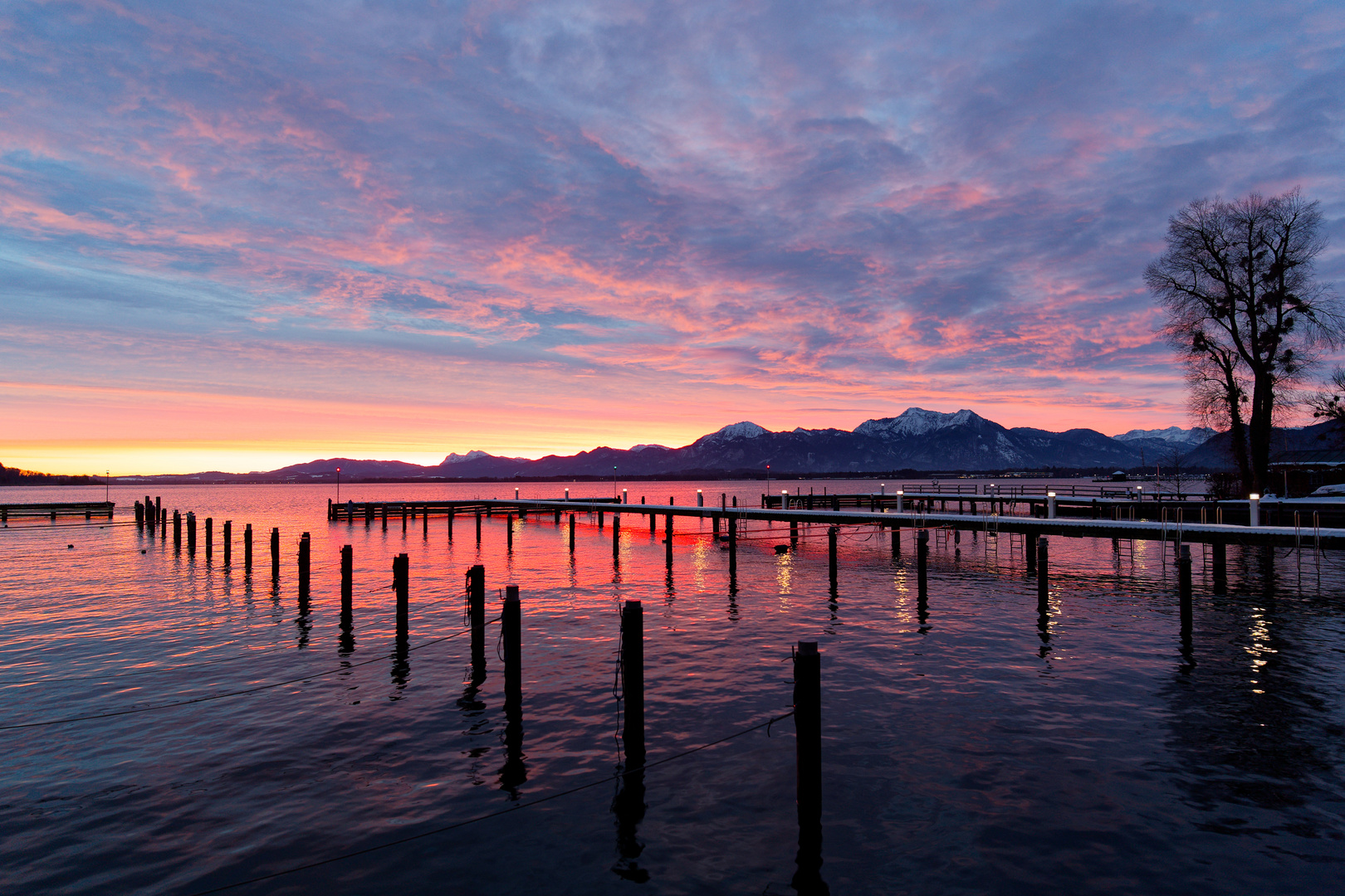 Chiemsee bei Sonnenaufgang 