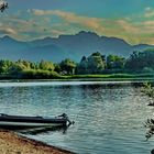 Chiemsee, Feldwieser Bucht mit Kampenwand