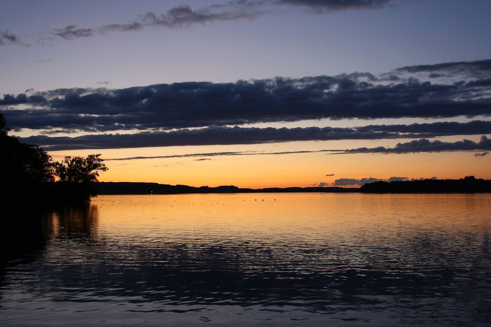 Chiemsee im Sonnenuntergang