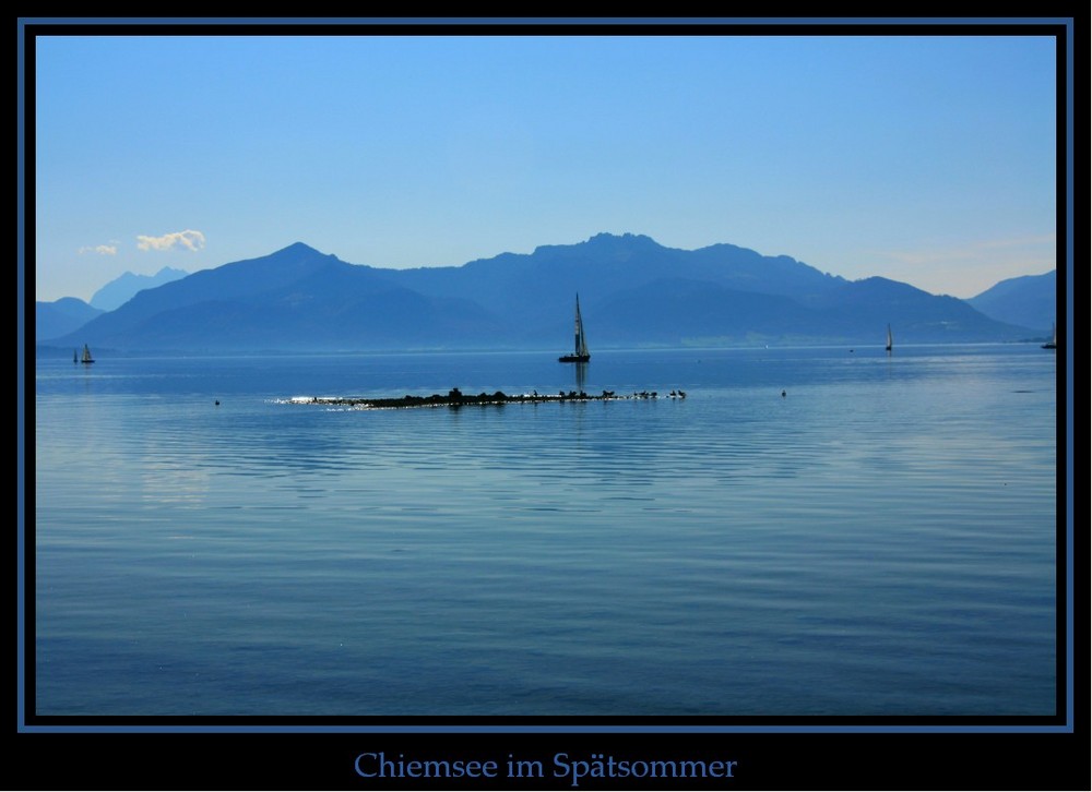 Chiemsee im Spätsommer