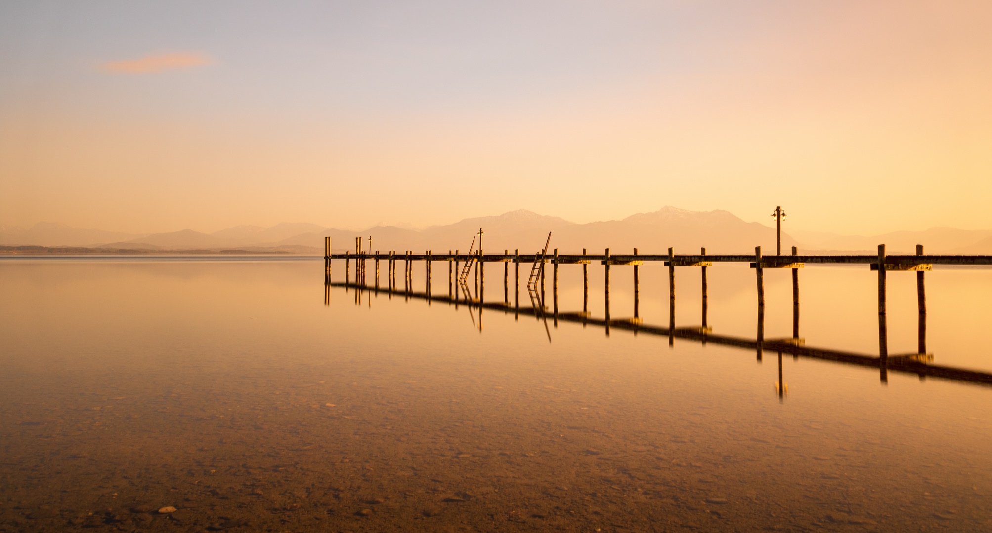 Chiemsee in Sahara Staub verhüllt 2