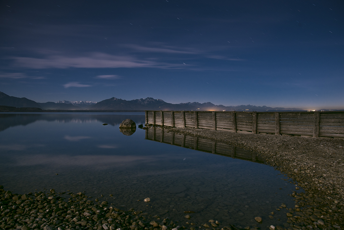 Chiemsee, Nachthimmel.