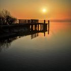 Chiemsee (Rimsting) - Sonnenaufgang mit Bootssteg