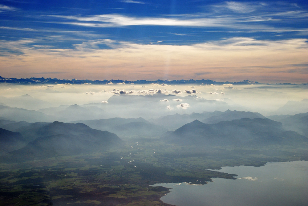 Chiemsee vom Flugzeug aus