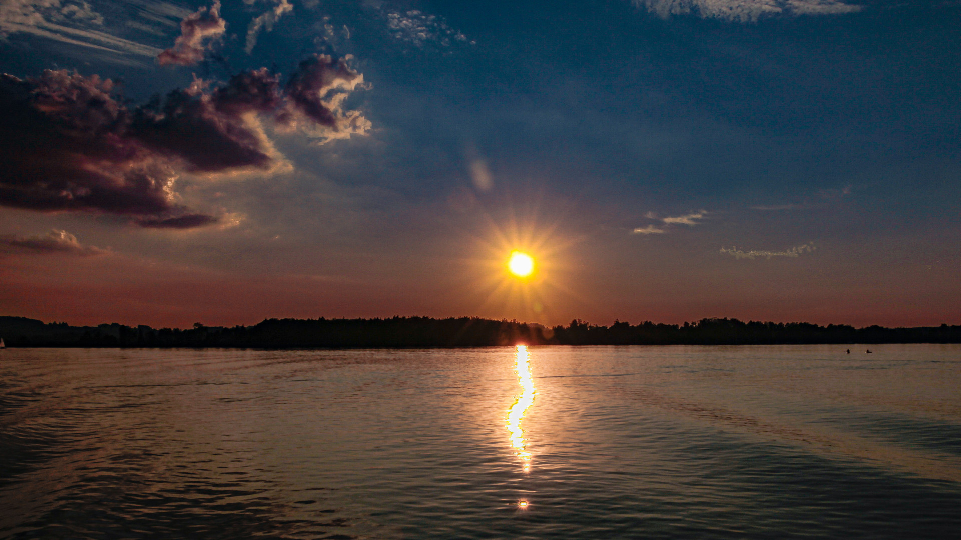 Chiemsees Sonne verabschiedet sich