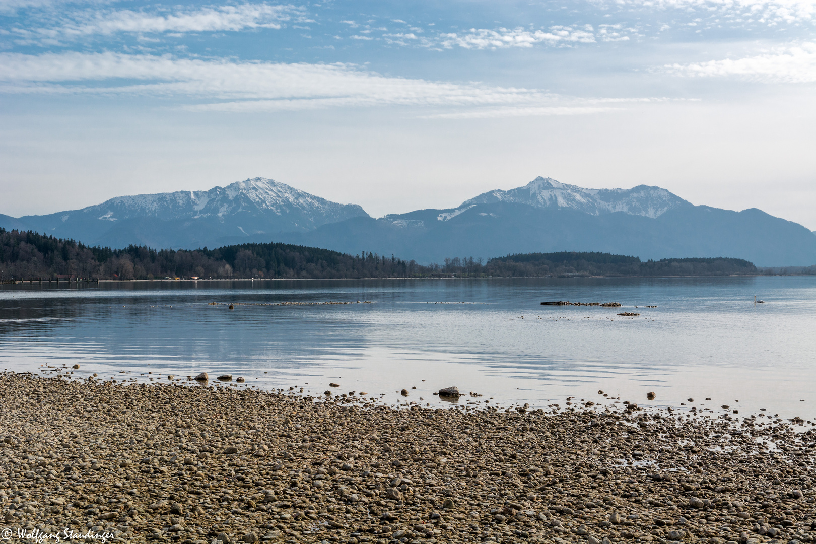 Chiemseestrand  und Alpenpanorama (2)