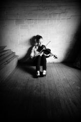 Child 'A' with Violin