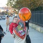 child and a balloon