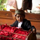 Child at temple ceremony