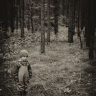 child in forest