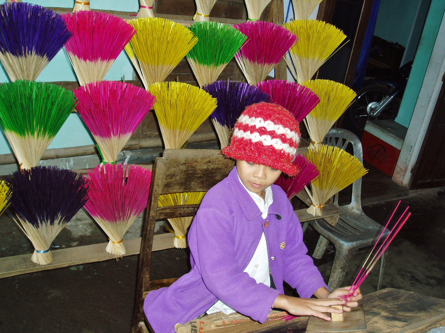Child Labour  -  Production of Incense Sticks 