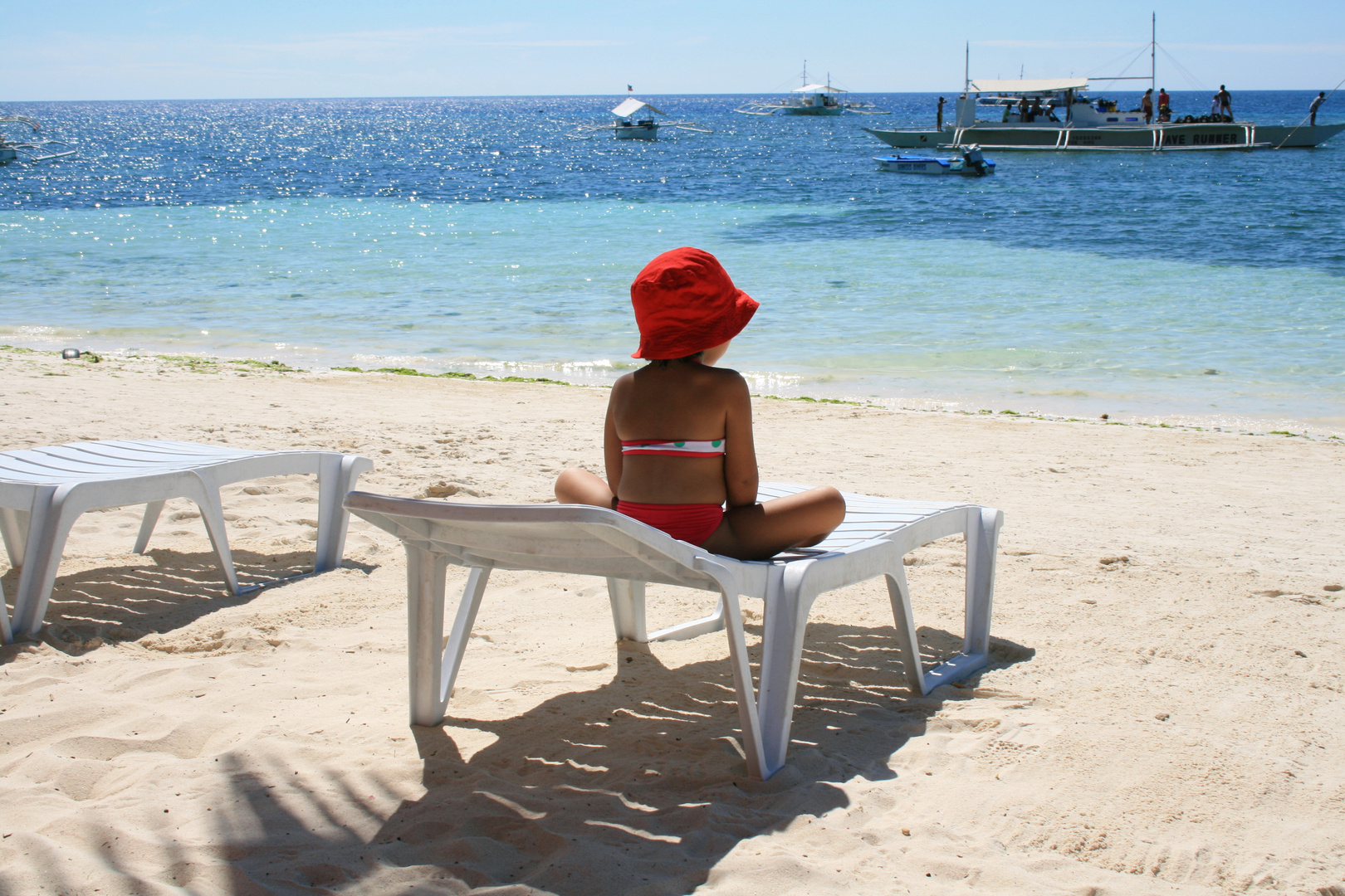 Child looks to the Sea