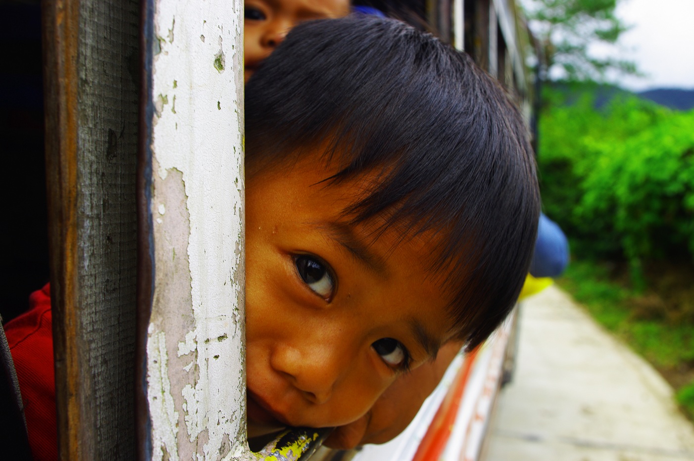 Child on a busride