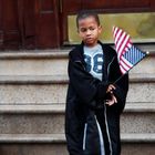 Child with flag