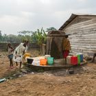 Children at a fountain (Cameroon)