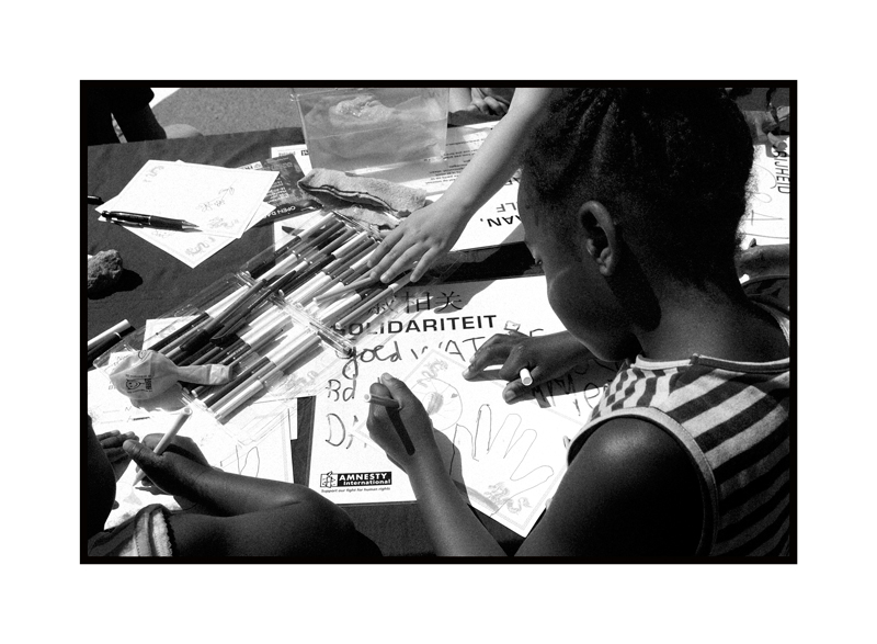 Children drawing for Solidarity