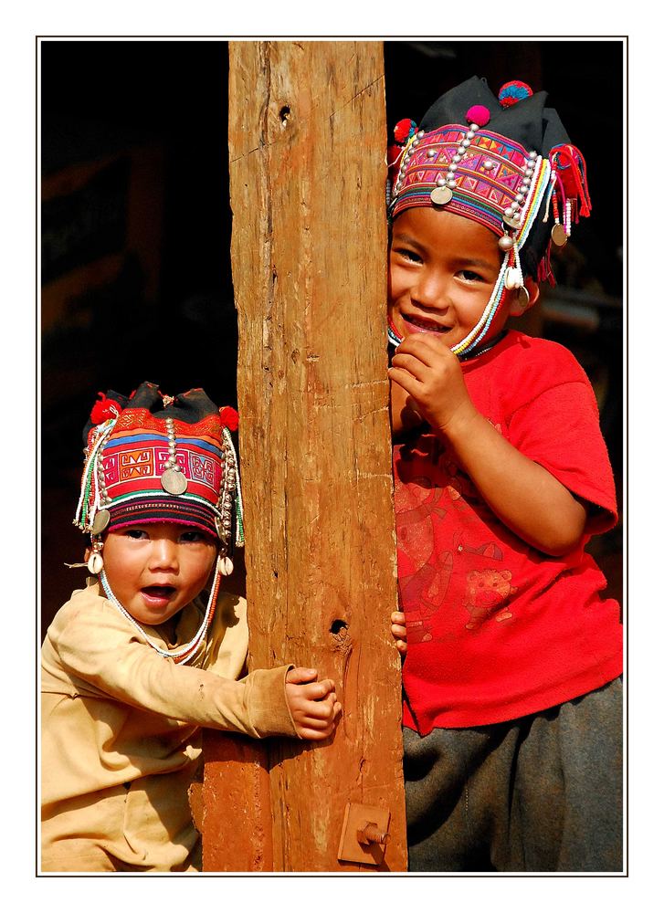 Children from the Akha - Village