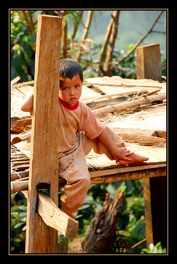 Children from the Akha - Village