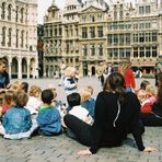 Children on Brussels Grand Place