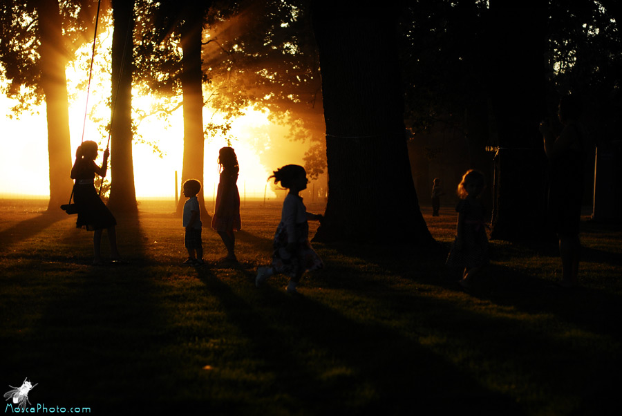 Children playing.