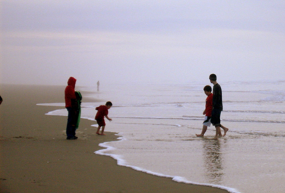 Children Playing on Beach