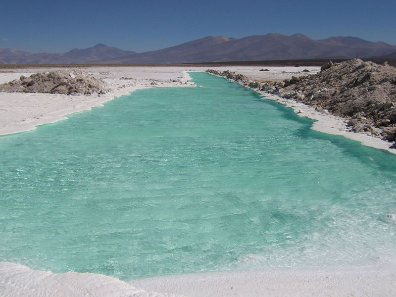 Chile Atacamawüste / Salzsee