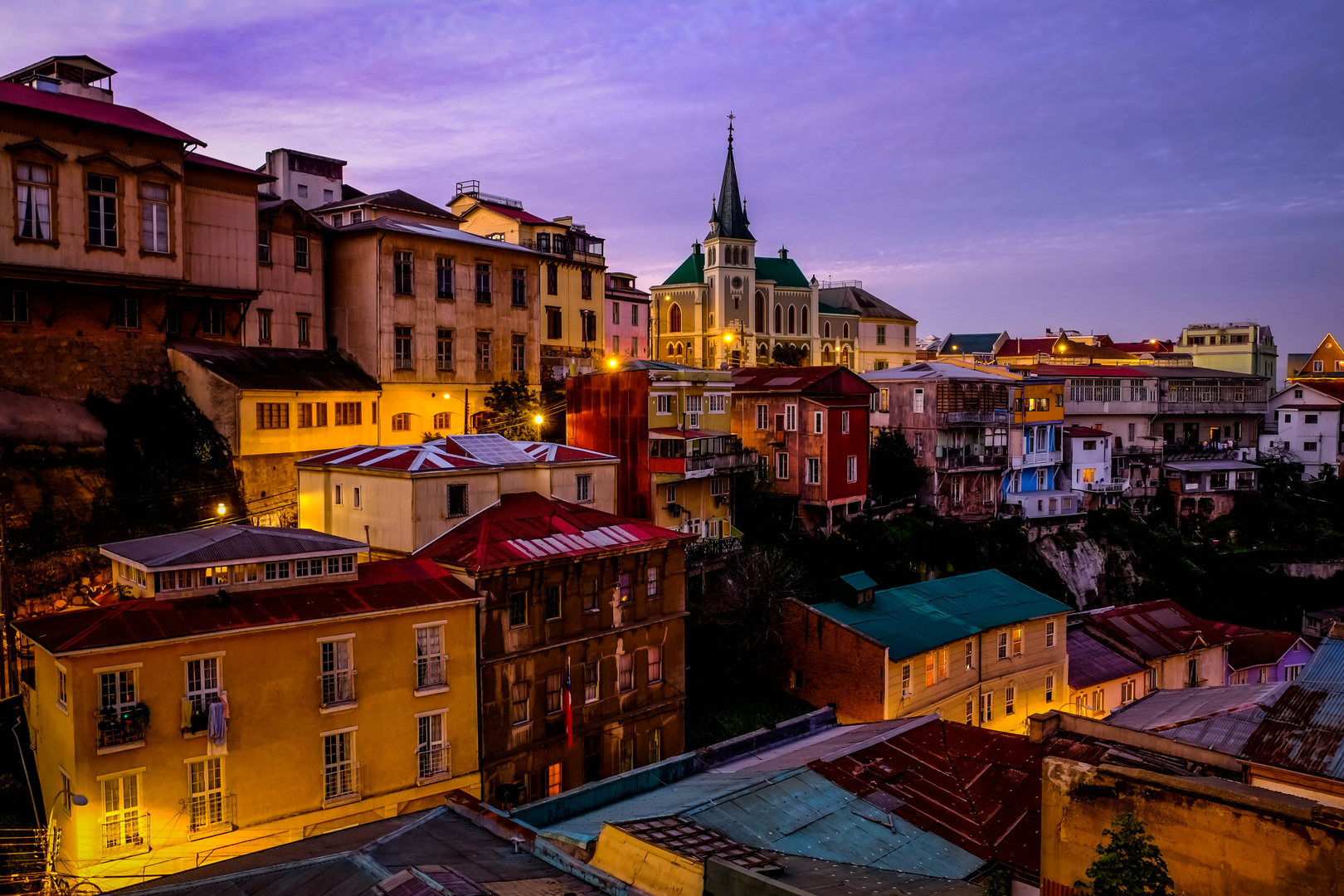 Chile | Atardecer de Cerro Alegre en Valparaiso