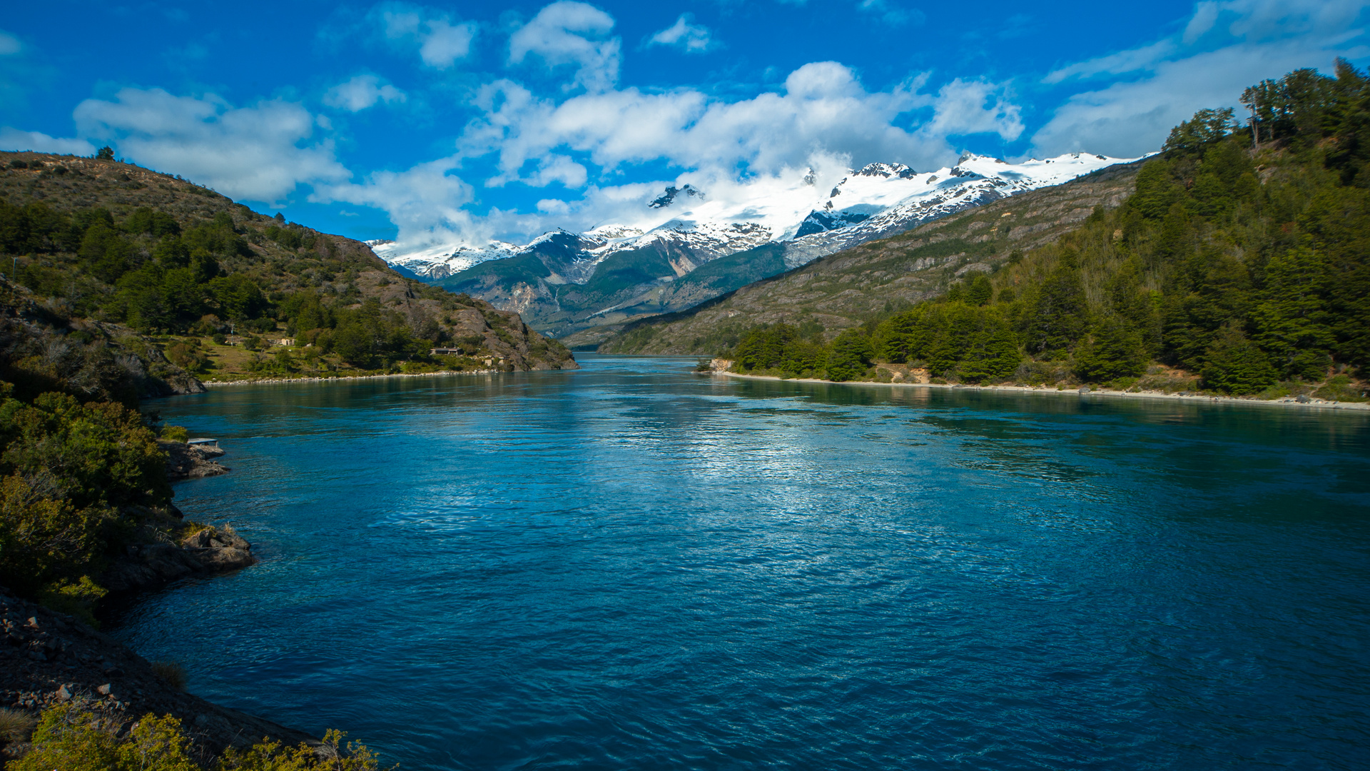 Chile: Rio Baker, Abfluss aus dem Lago Bertrand