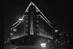 Chilehaus bei Nacht