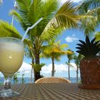 Chilled Pineapple Shake with Straw