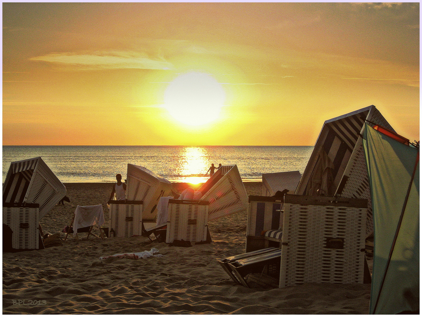 Chillen am Strand vor der berühmten Buhne16 in Kampen/Sylt