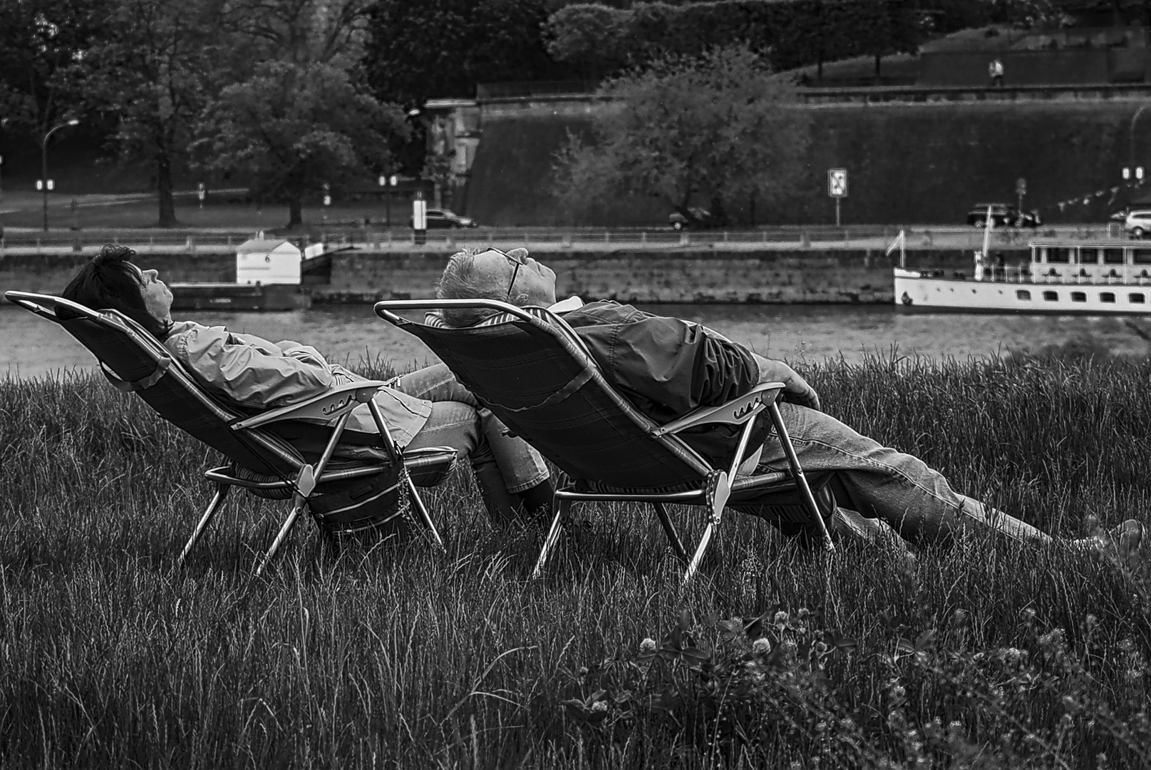 Chillen an der Elbe