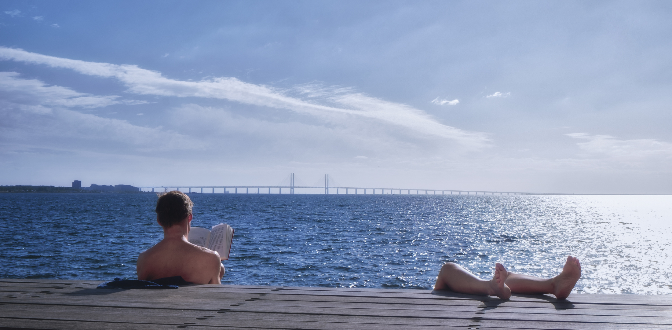 Chillen an der Öresundbrücke