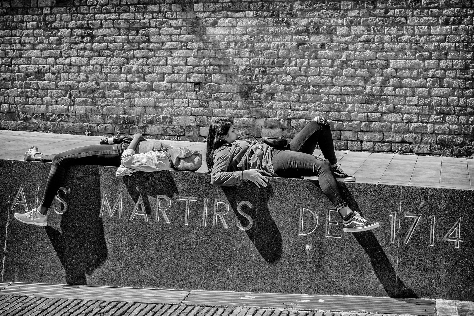 Chillen auf dem Denkmal