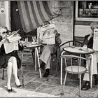 "chillen" im Jahre 1970 im Cafe in Italien