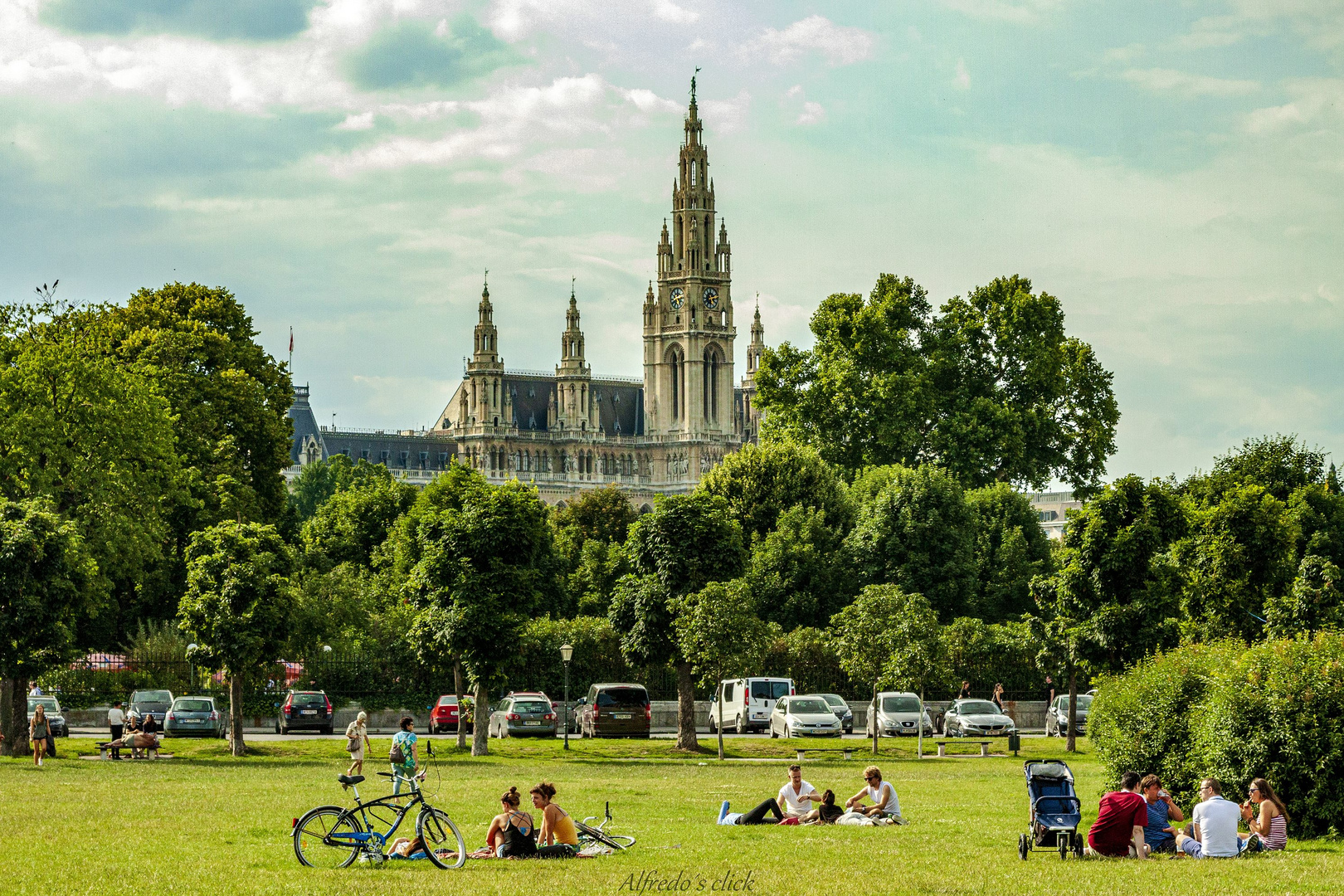 Chillen im Wiener Park