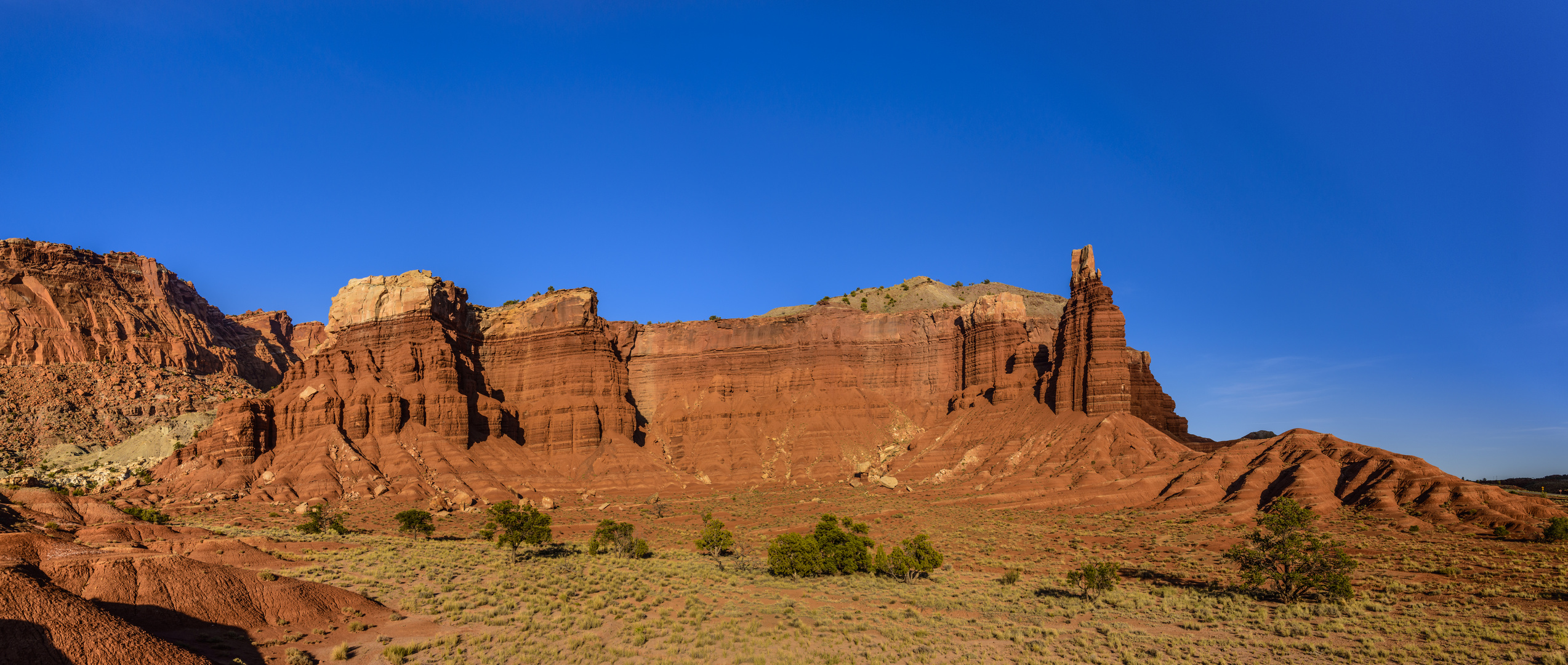 Chimney Rock Panorama, Capitol Reef National Park, Utah, USA