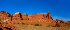 Chimney Rock Panorama, Capitol Reef National Park, Utah, USA