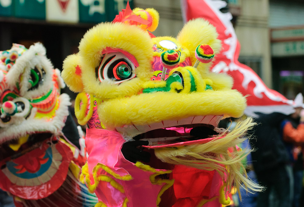 China Dragon at new year