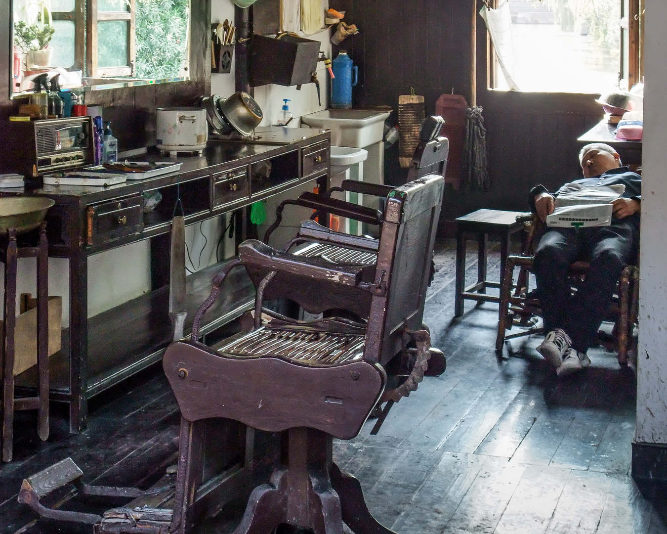 China. Friseur in Zhejiang