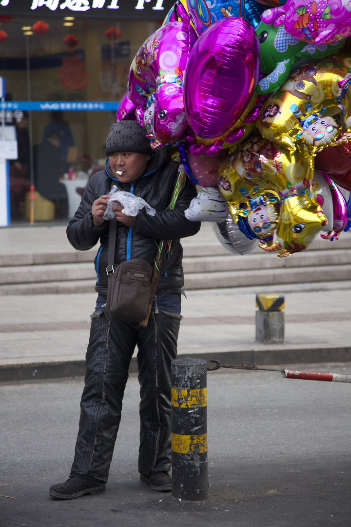 China: Luftballonverkäufer