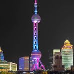 China, Shanghai, Bund bei Nacht