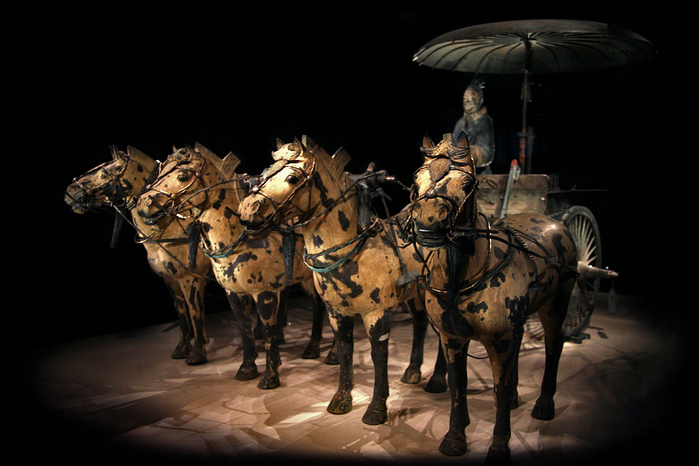 China Xian Pferdewagen Qin Shihuangdis II