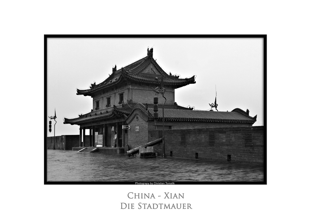 China, Xian, Stadtmauer,
