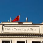 Chinese flag on the building